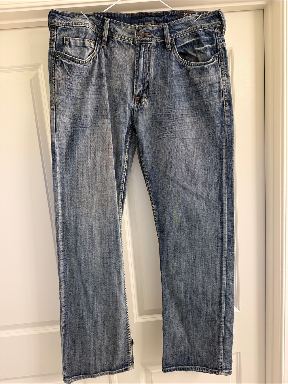Buffalo David Bitton Men's Light Blue Straight Jeans